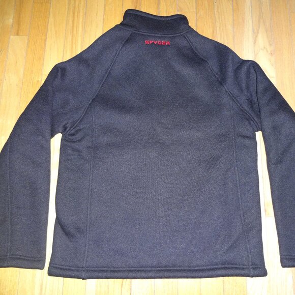 NWT Spyder Men's Core Sweater Heavy Weight Black Full Zip Jacket Size Medium - Picture 7 of 8